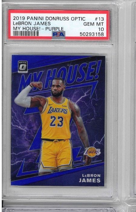 2019 PANINI DONRUSS OPTIC LeBRON JAMES MY HOUSE! - PURPLE