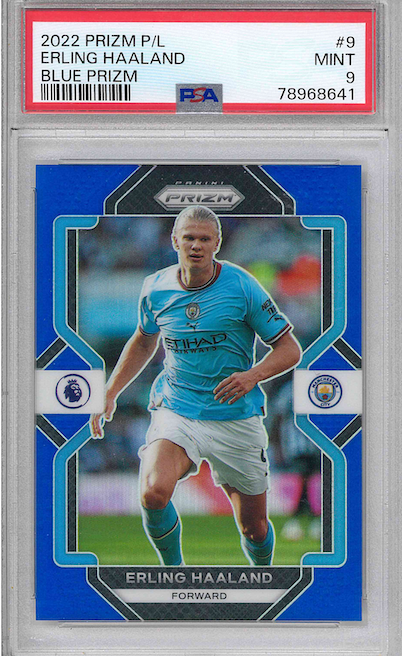 2022 PRIZM P/L ERLING HAALAND BLUE PRIZM