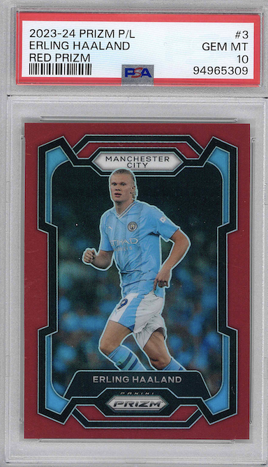 2023-24 PRIZM P/L ERLING HAALAND RED PRIZM