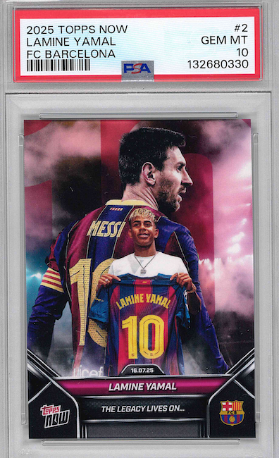 2025 TOPPS NOW LAMINE YAMAL FC BARCELONA