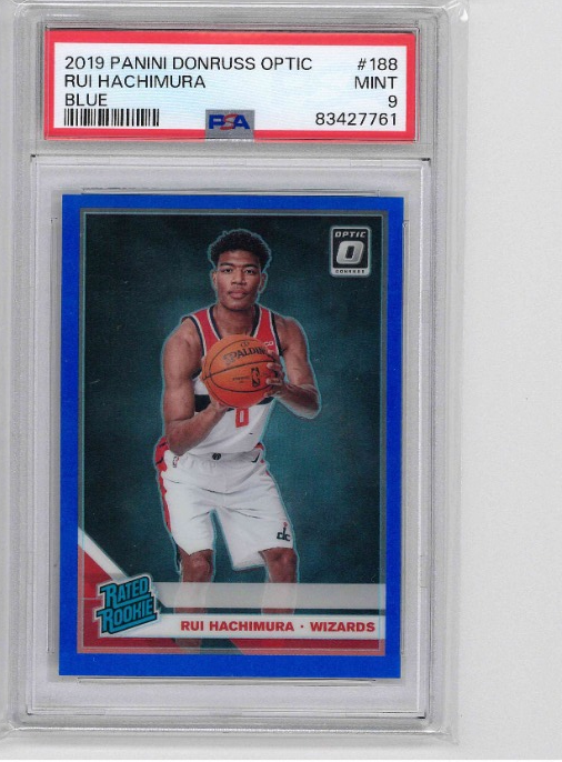 2019 PANINI DONRUSS OPTIC RUI HACHIMURA BLUE