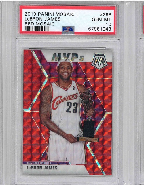 2019 PANINI MOSAIC LeBRON JAMES RED MOSAIC