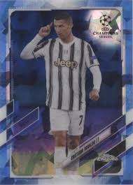 2020 - 21 TOPPS CHROME UCL CRISTIANO RONALDO SAPPHIRE EDITION