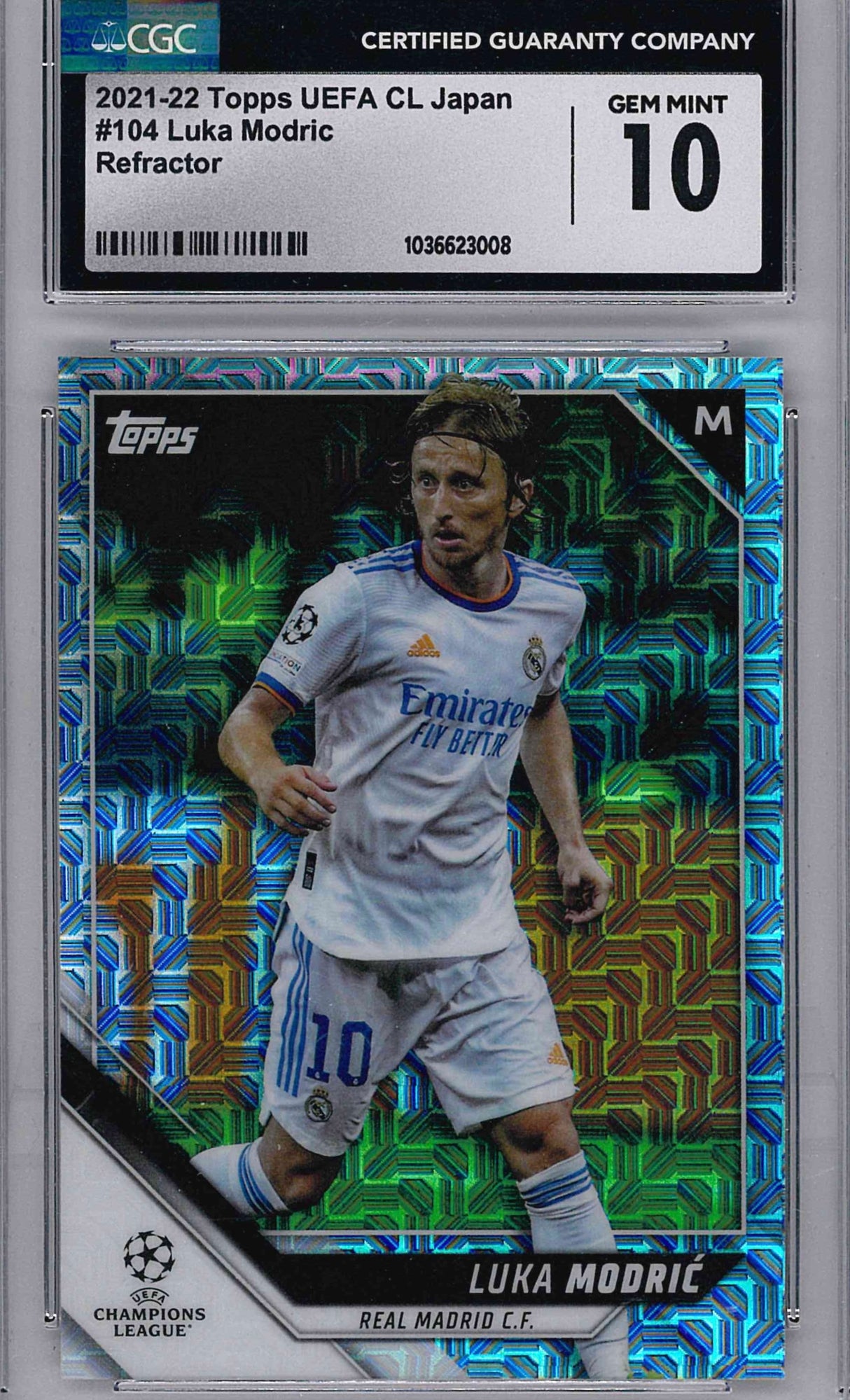 2021-22 Topps UEFA CL Japan #104 Luka Modric Refractor