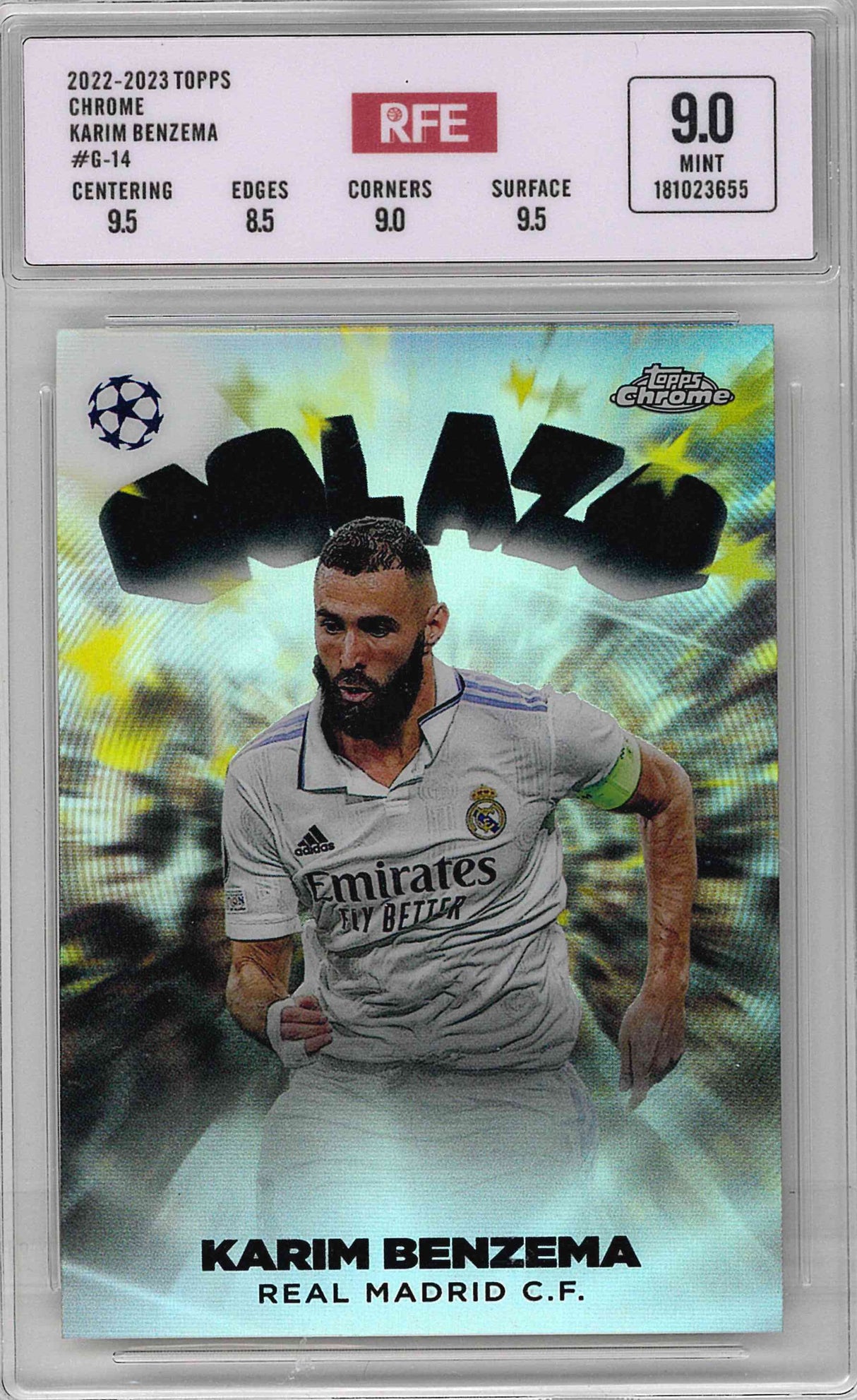 2022-2023 TOPPS CHROME KARIM BENZEMA #G-14