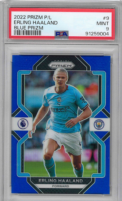 2022 PRIZM P/L ERLING HAALAND BLUE PRIZM