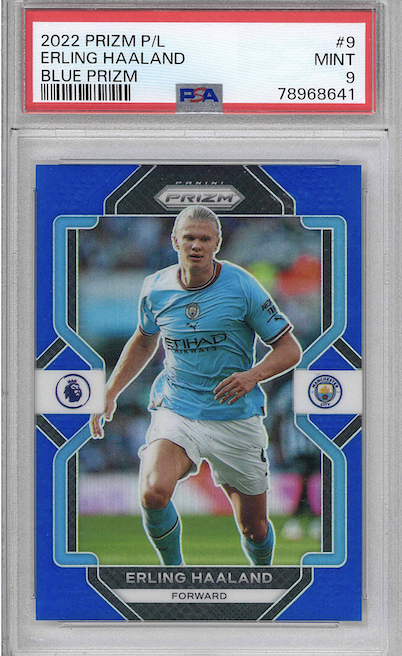 2022 PRIZM P/L ERLING HAALAND BLUE PRIZM