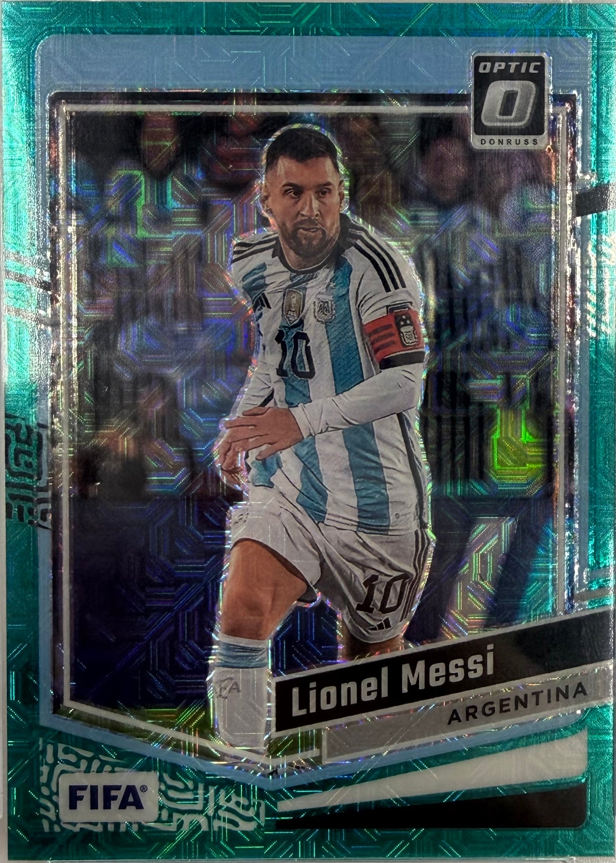 2023-24 DONRUSS FIFA LIONEL MESSI OPTIC-TEAL MOJO