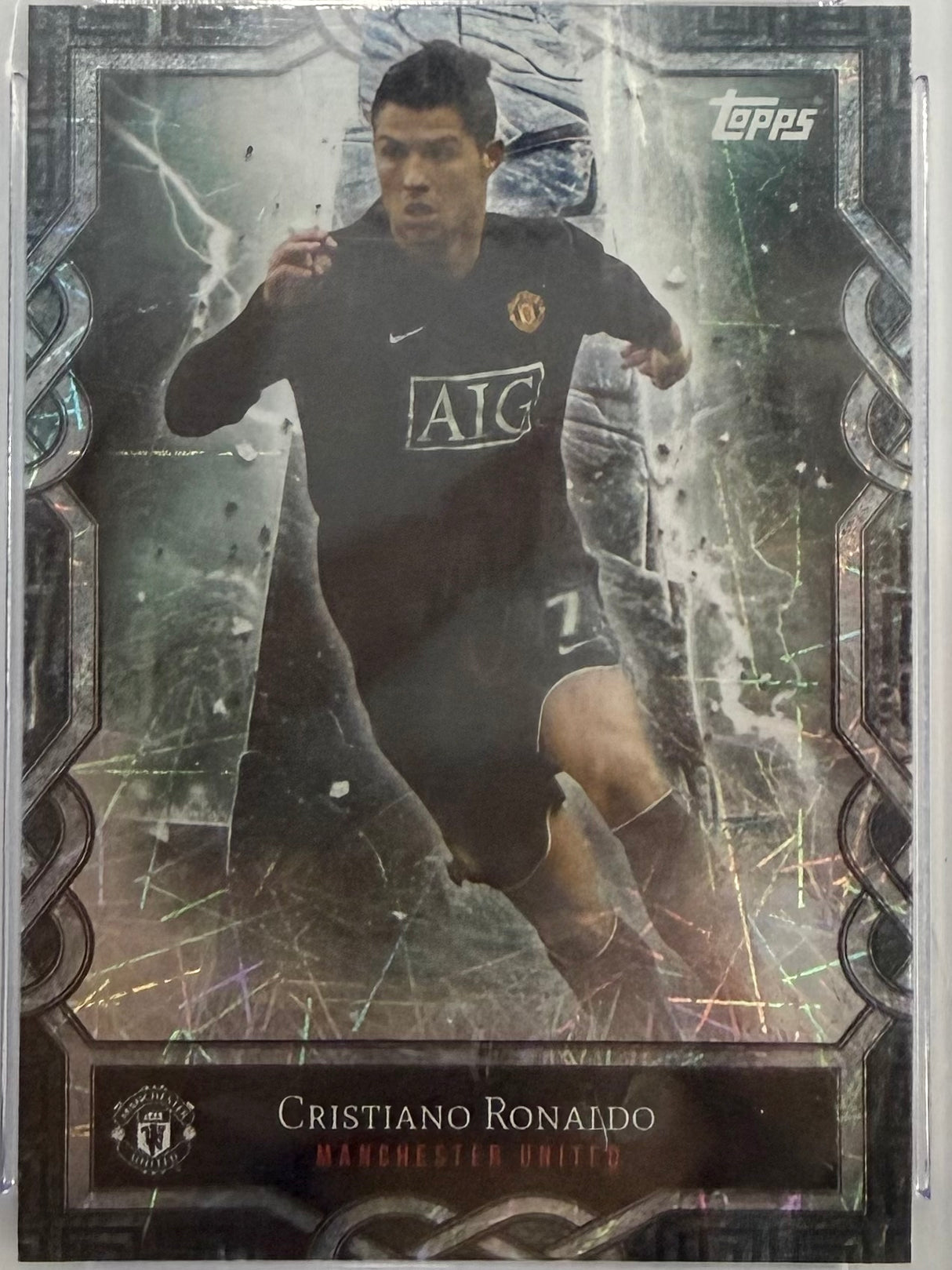 2024-25 Topps Manchester United Fan Set Monolith #MO-10 Cristiano Ronaldo Electro