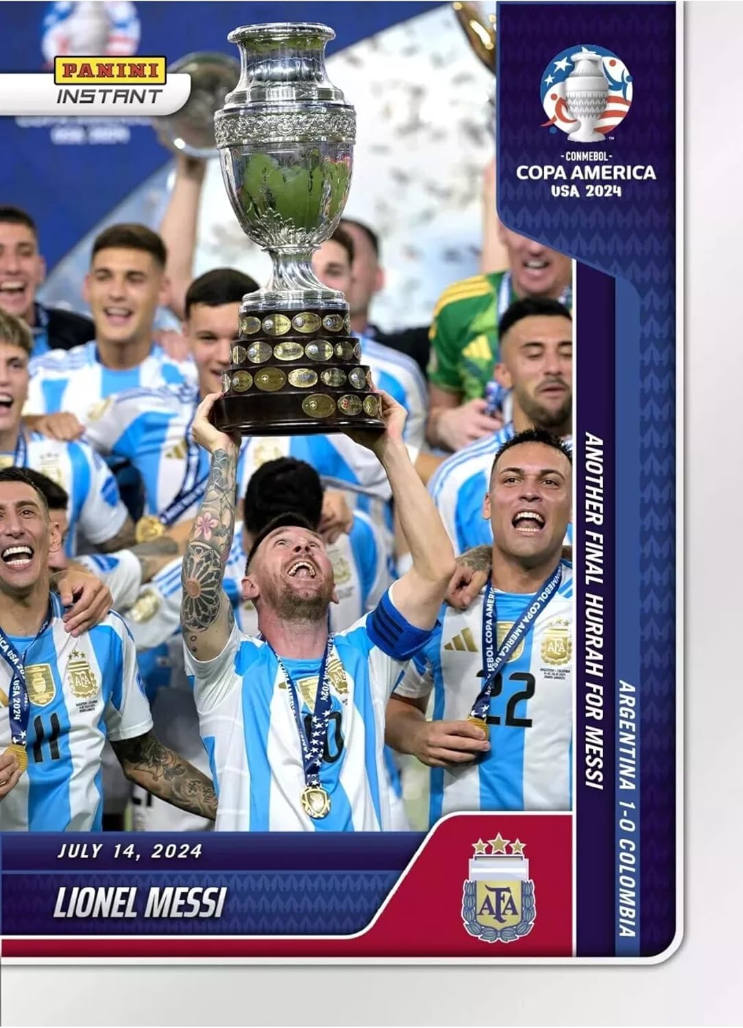 2024 PANINI INSTANT LIONEL MESSI COPA AMERICA