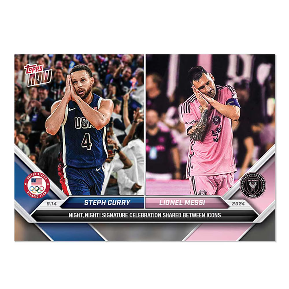 2024 Topps Now MLS #128 Steph Curry/Lionel Messi