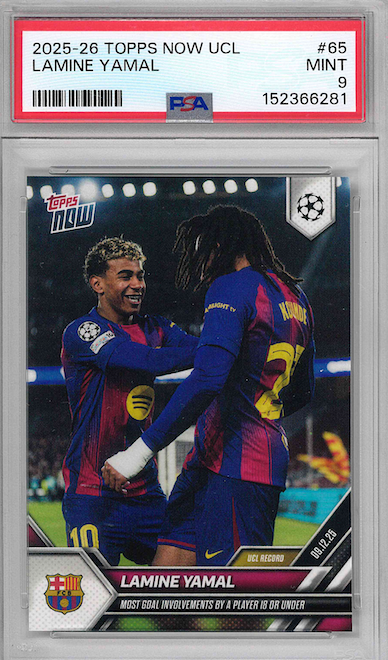 2025-26 TOPPS NOW UCL LAMINE YAMAL