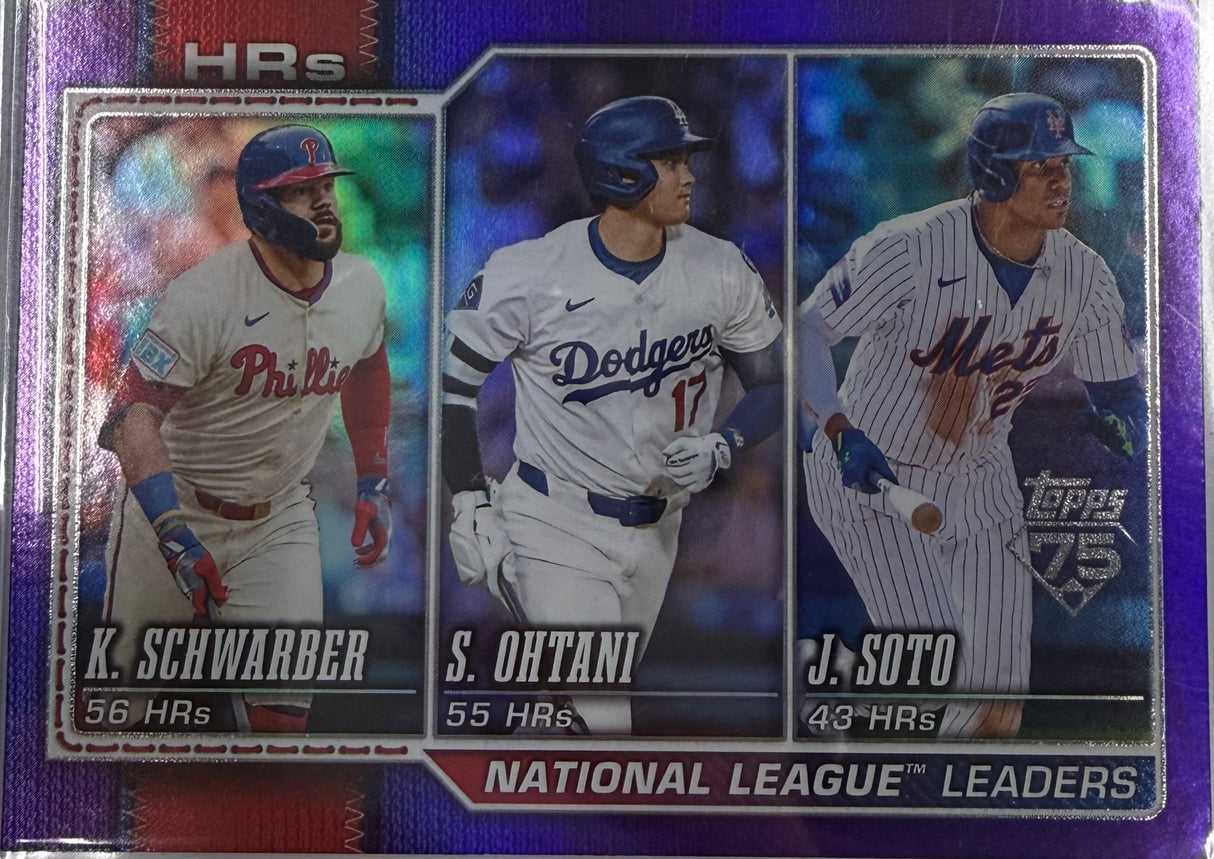HRS NATIONAL LEAGUE LEADERS SHOHEI OHTANI
