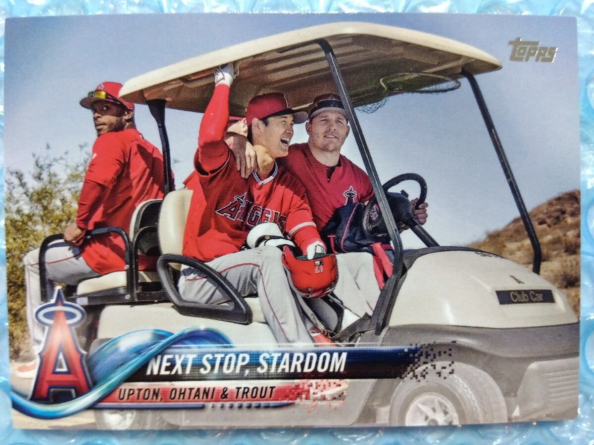 Topps NEXT STOP, STARDOM UPRON,OHTANI&TROUT